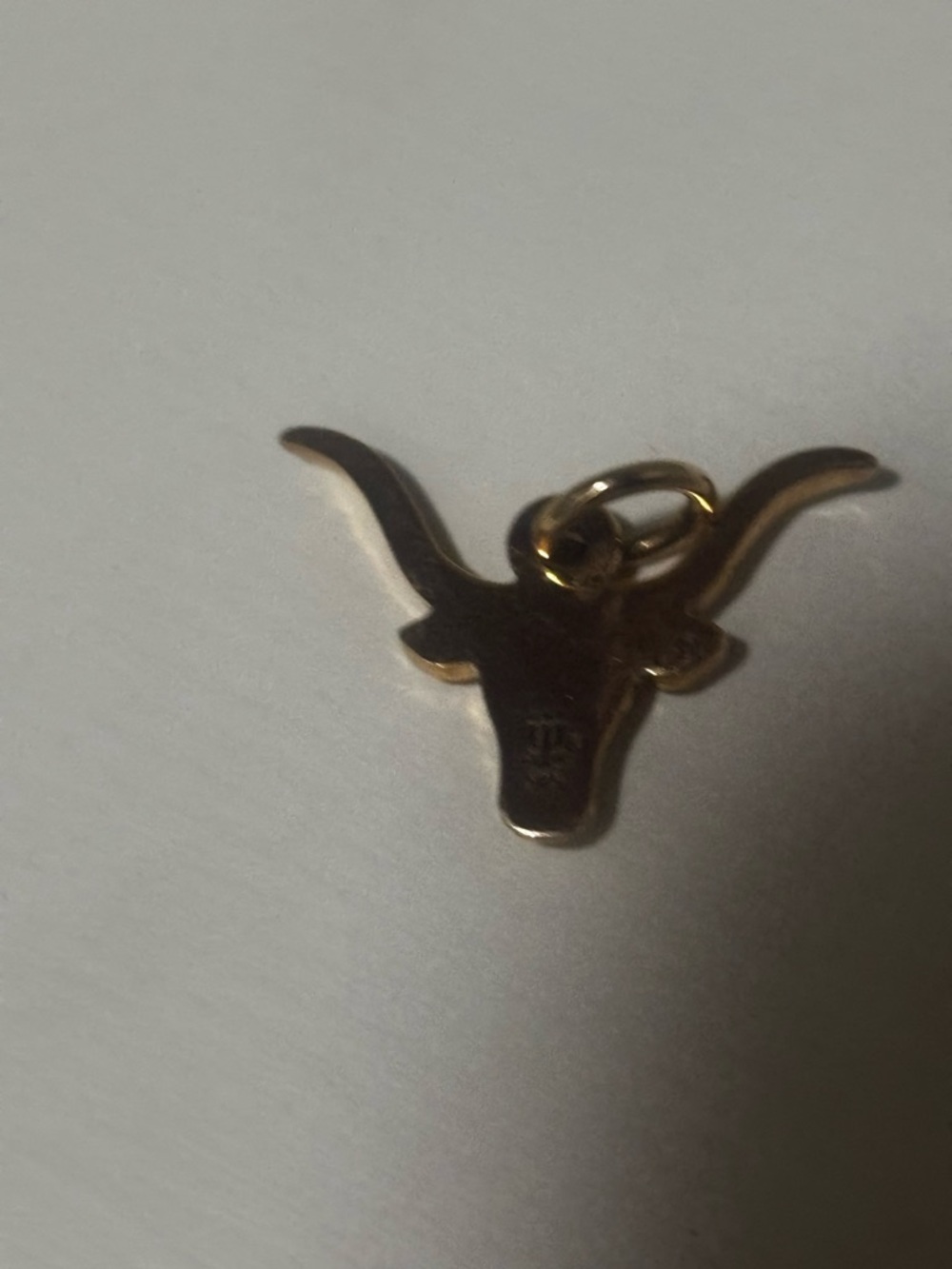 RETIRED James Avery Gold Longhorn Cattle/Longhorn Type Pendant Charm - Picture 2 of 3